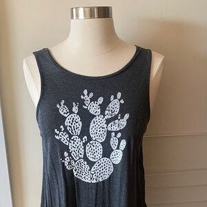 Cactus Print Tank Top